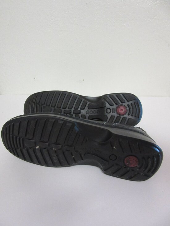 ECCO Black Comfort Derby 46 Lace Up Leather Shoes